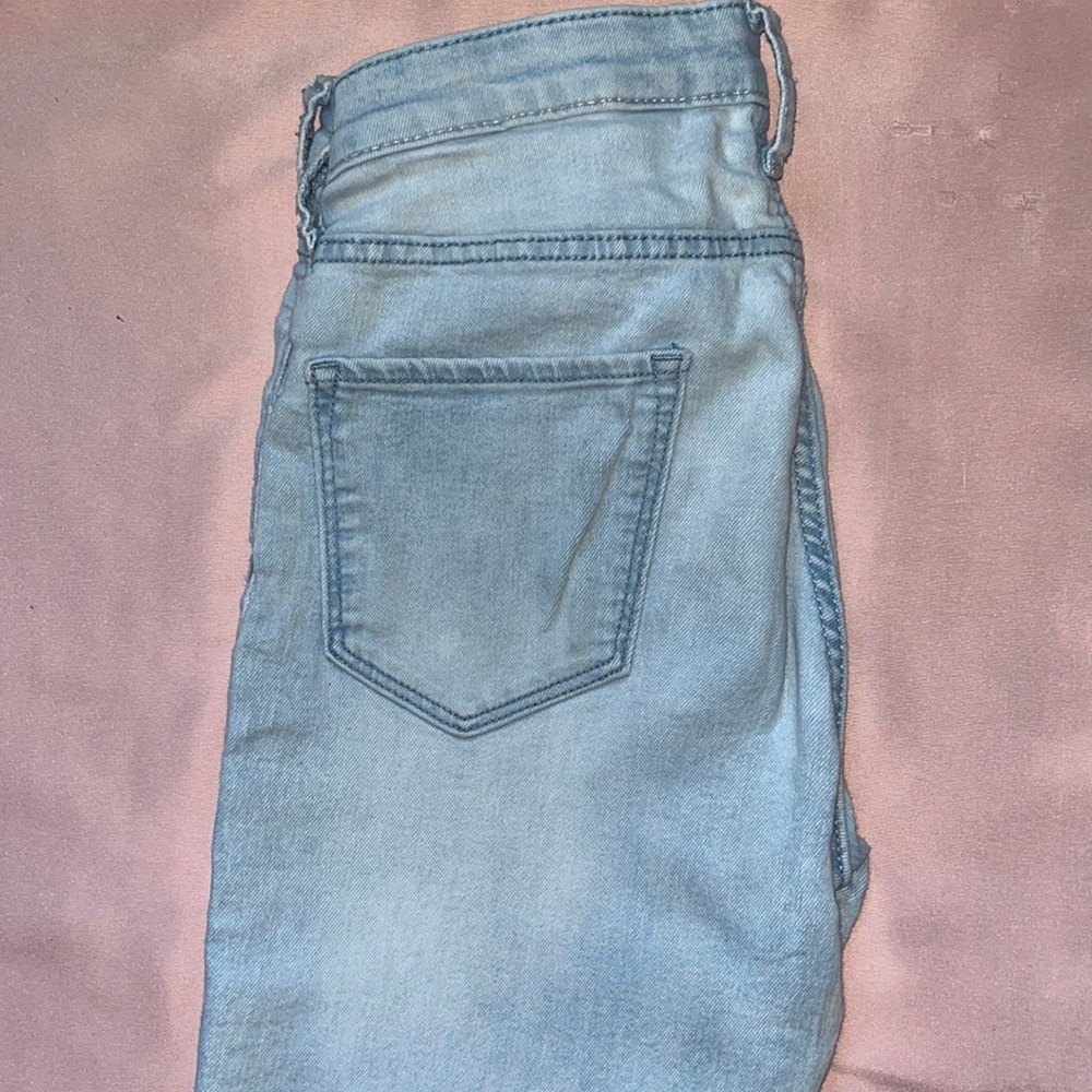 Light blue skinny jeans